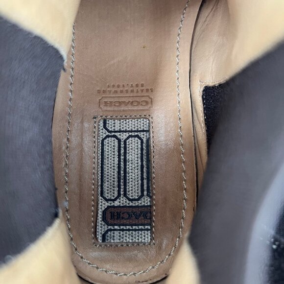 Coach Brown Italian-Made Suede Ankle Boots | Versatile for All Seasons - Picture 9 of 12